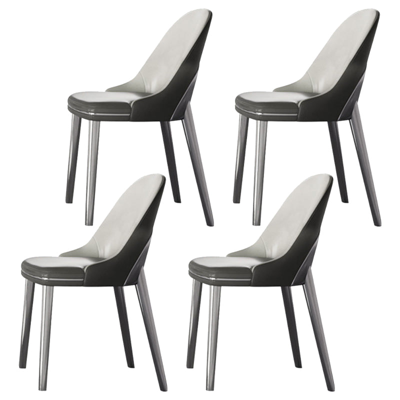 1/4/5/6 Pieces Rectangle Dining Set Sintered Stone Top Dining Table with Leather Chairs