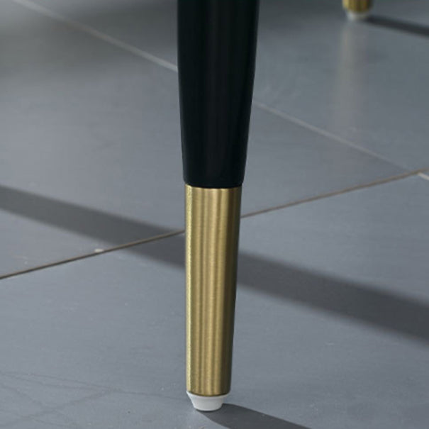 Glam Faux Marble Dining Set Round 1/3/4 Pieces Dining Set for Home Use