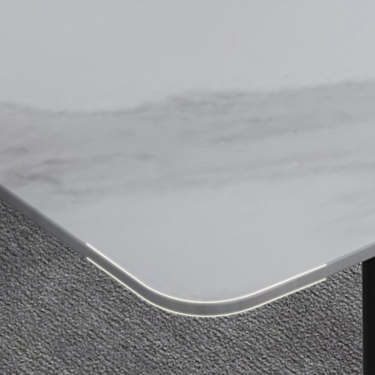 Contemporary Rectangle Table Set 1/4/5/7 Pieces Dining Set for Home Use