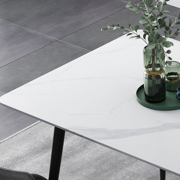 Contemporary Rectangle Table Set 1/4/5/7 Pieces Dining Set for Home Use