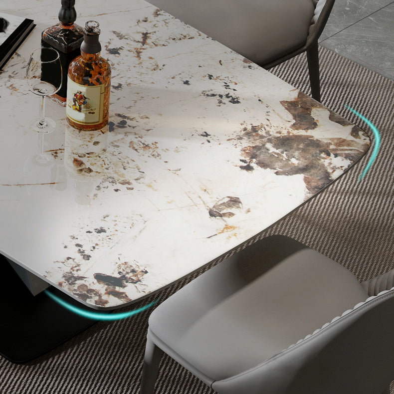 Designer Style 1/4/5/7 Pieces Rectangle Dining Set Sintered Stone Top Dinette Table Set