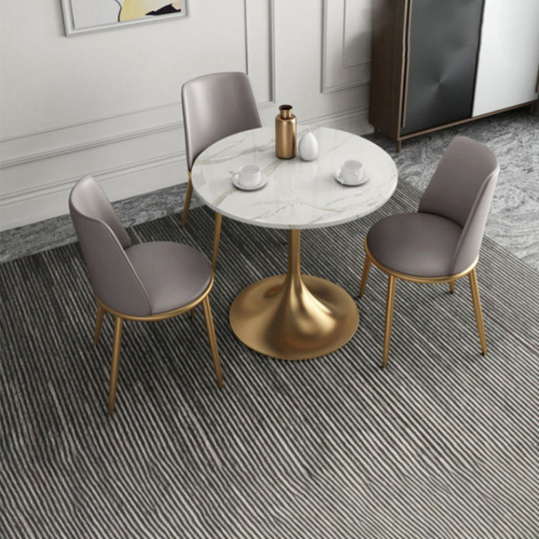 Modern Dining Set 1/4/5 Pieces Round Stone Dining Table for Dining Room