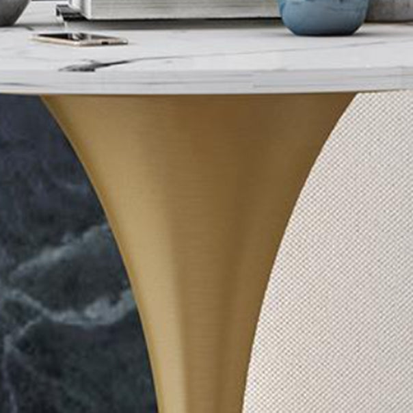 Modern 1/2/4/5 Pieces Dining Set Round Stone Dining Table for Dining Room