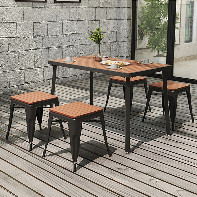 Contemporary Style Rectangle Table Set 1/2/3/5/7 Pieces Dining Set for Kitchen