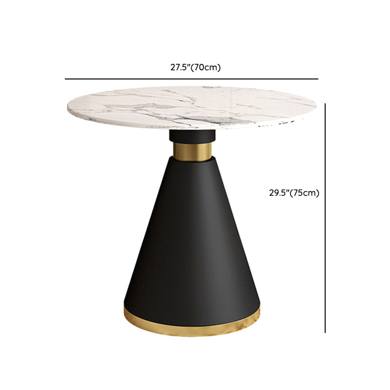 Modern Dining Set 1/5 Pieces Round Stone Dining Table for Living Room