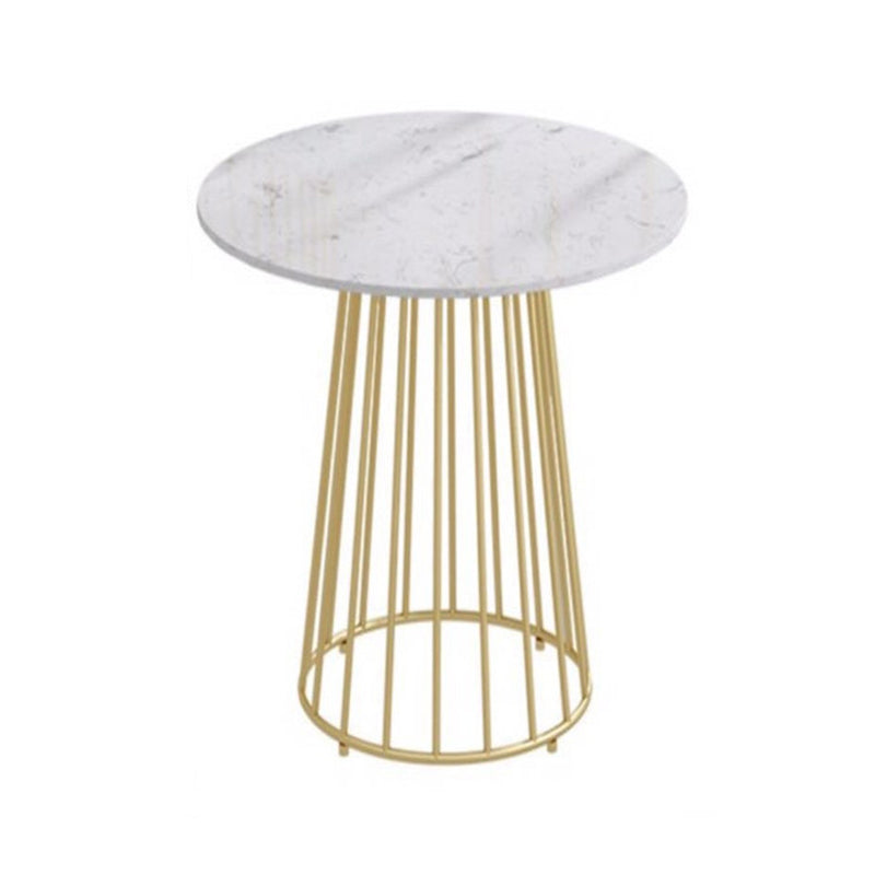 Modern 1/5 Pieces Dining Set Round Stone Dining Table for Milk  Tea Shop