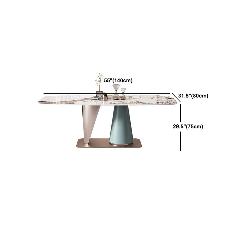 1/4/5/7 Pieces Rectangle Dining Set Luxurious Sintered Stone Top Dinette Table Set