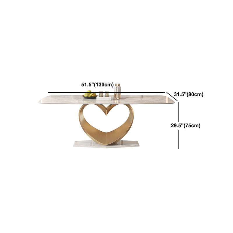 1/2/4/5/7/9 Pieces Rectangle Dining Set Luxurious Sintered Stone Top Dining Table Set