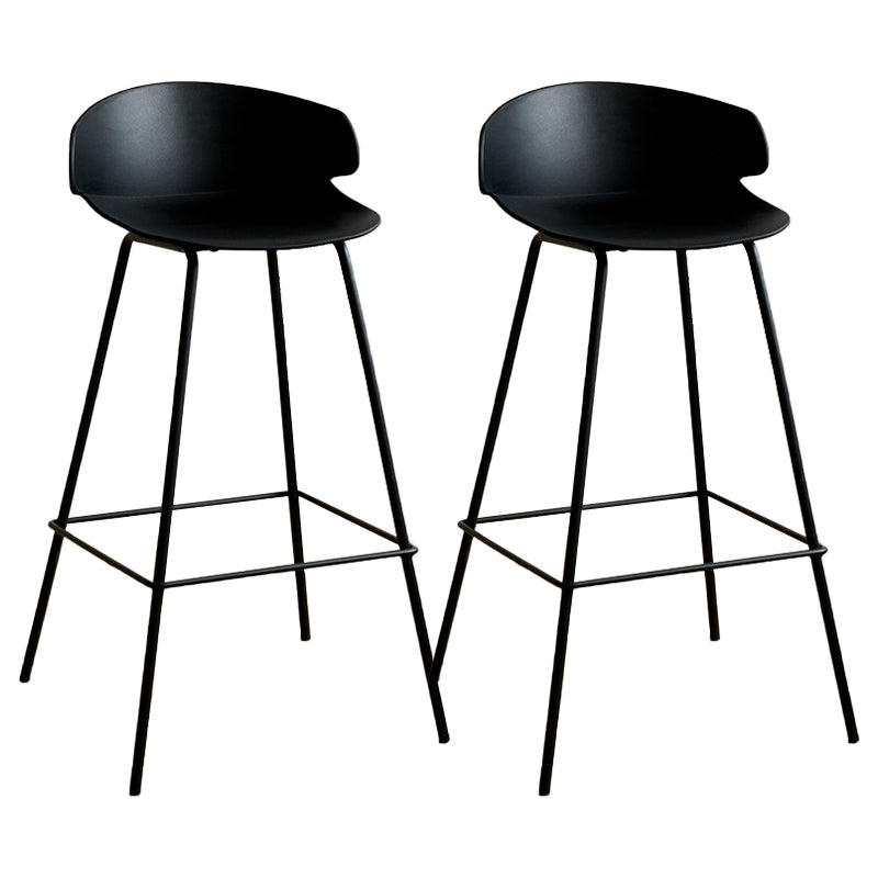 Nordic Style Metal Bar-stool Plastic Counter Bar Stool for Indoor Use