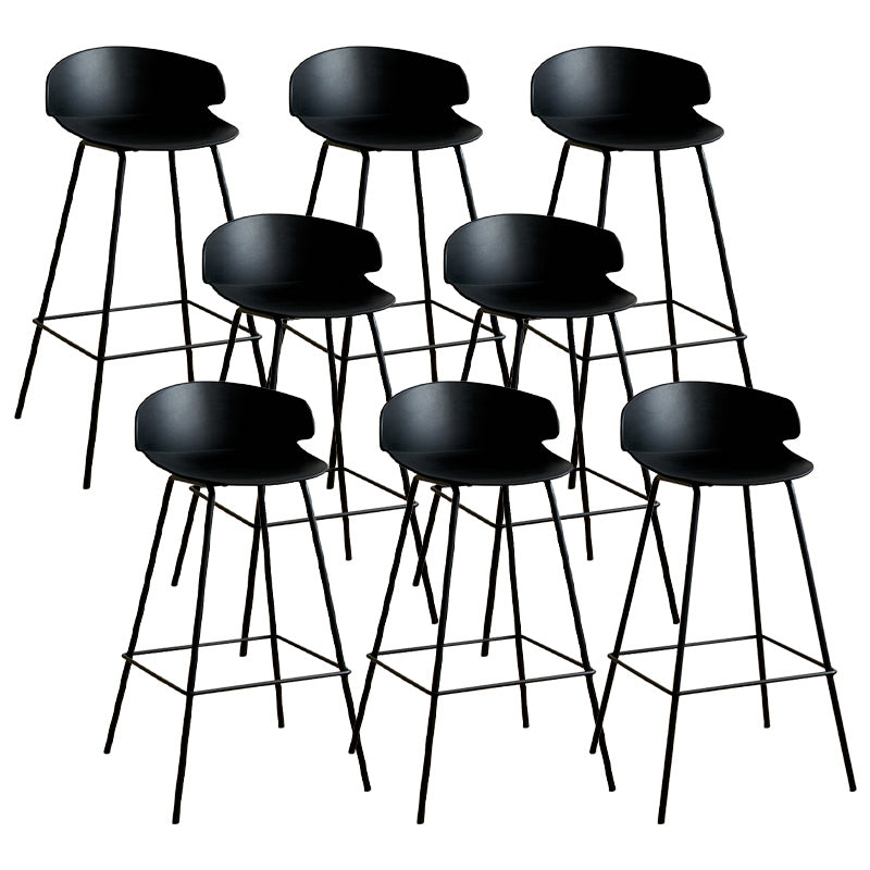 Nordic Style Metal Bar-stool Plastic Counter Bar Stool for Indoor Use