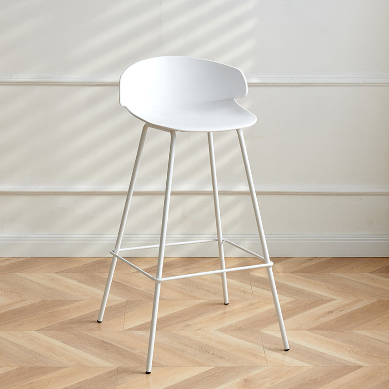 Nordic Style Metal Bar-stool Plastic Counter Bar Stool for Indoor Use