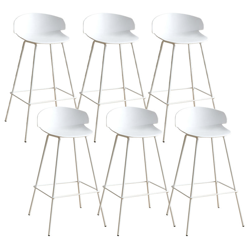 Nordic Style Metal Bar-stool Plastic Counter Bar Stool for Indoor Use