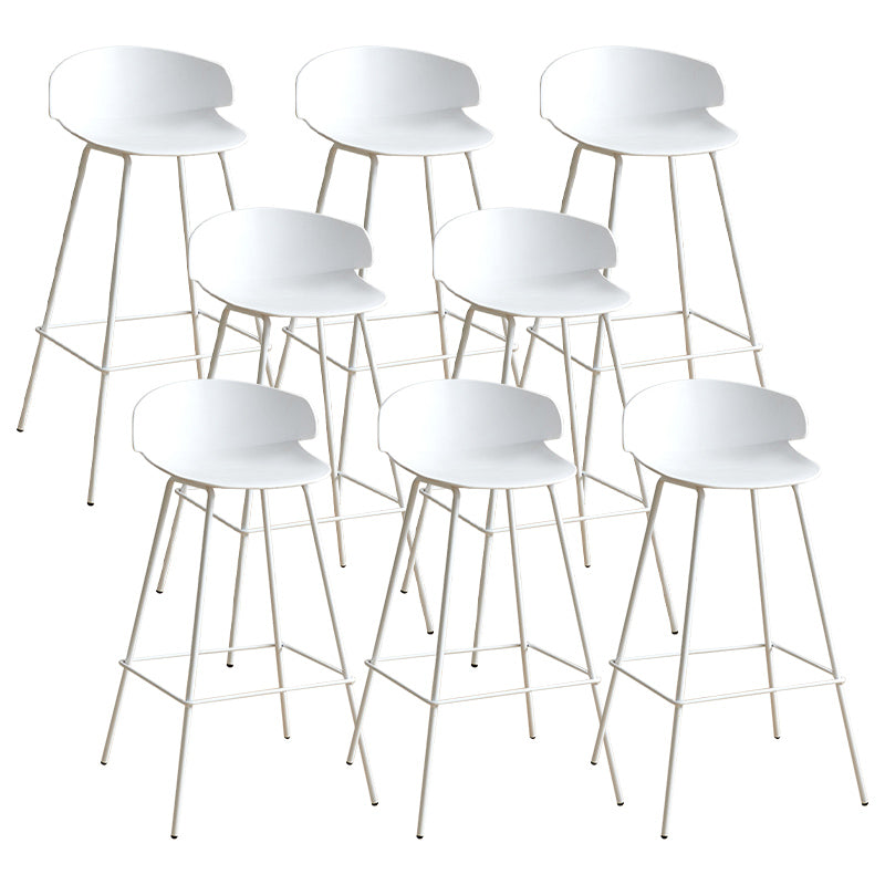 Nordic Style Metal Bar-stool Plastic Counter Bar Stool for Indoor Use