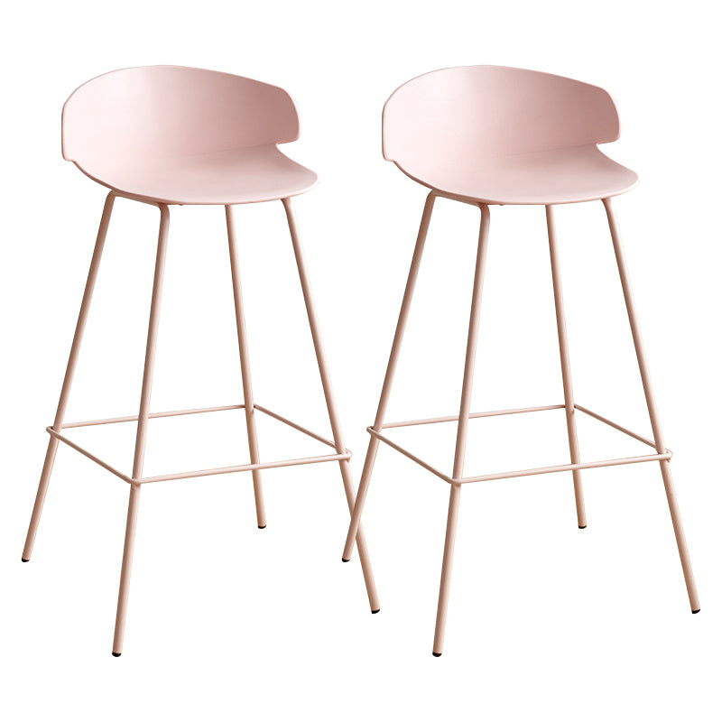 Nordic Style Metal Bar-stool Plastic Counter Bar Stool for Indoor Use