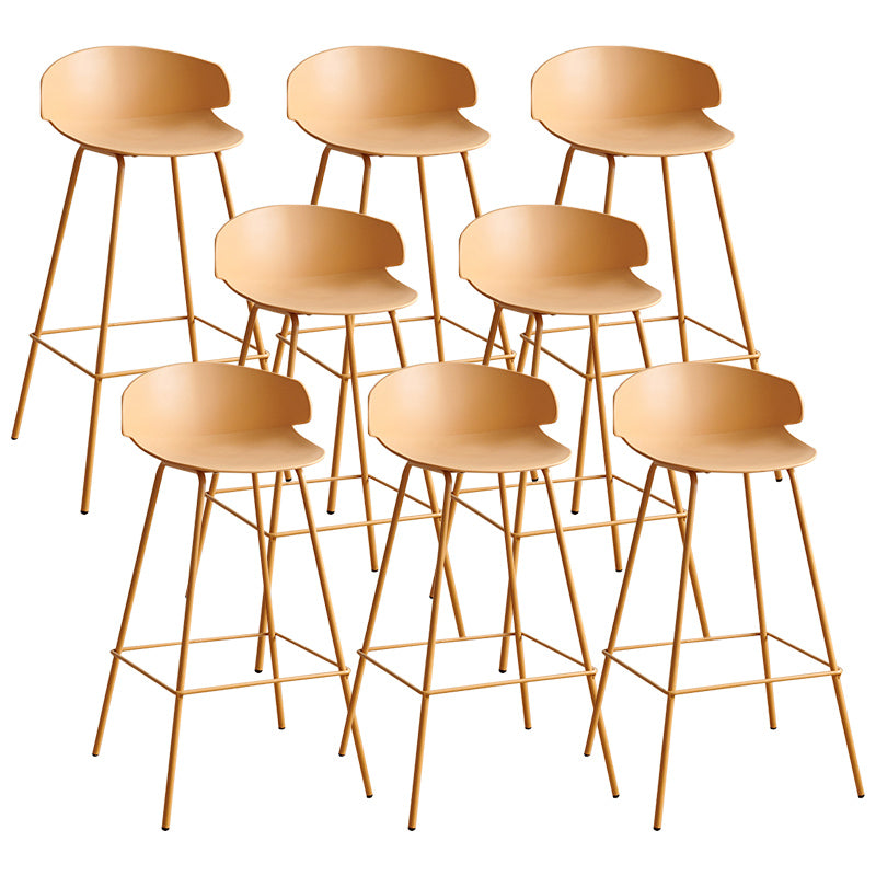Nordic Style Metal Bar-stool Plastic Counter Bar Stool for Indoor Use