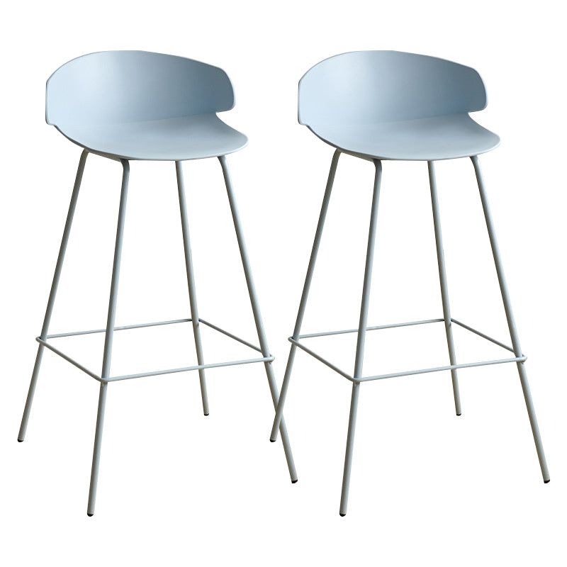 Nordic Style Metal Bar-stool Plastic Counter Bar Stool for Indoor Use