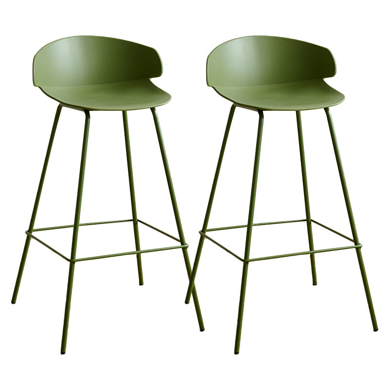 Nordic Style Metal Bar-stool Plastic Counter Bar Stool for Indoor Use