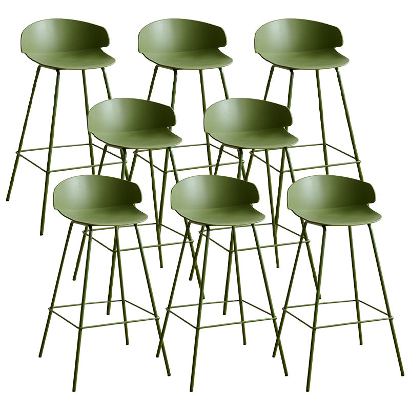 Nordic Style Metal Bar-stool Plastic Counter Bar Stool for Indoor Use