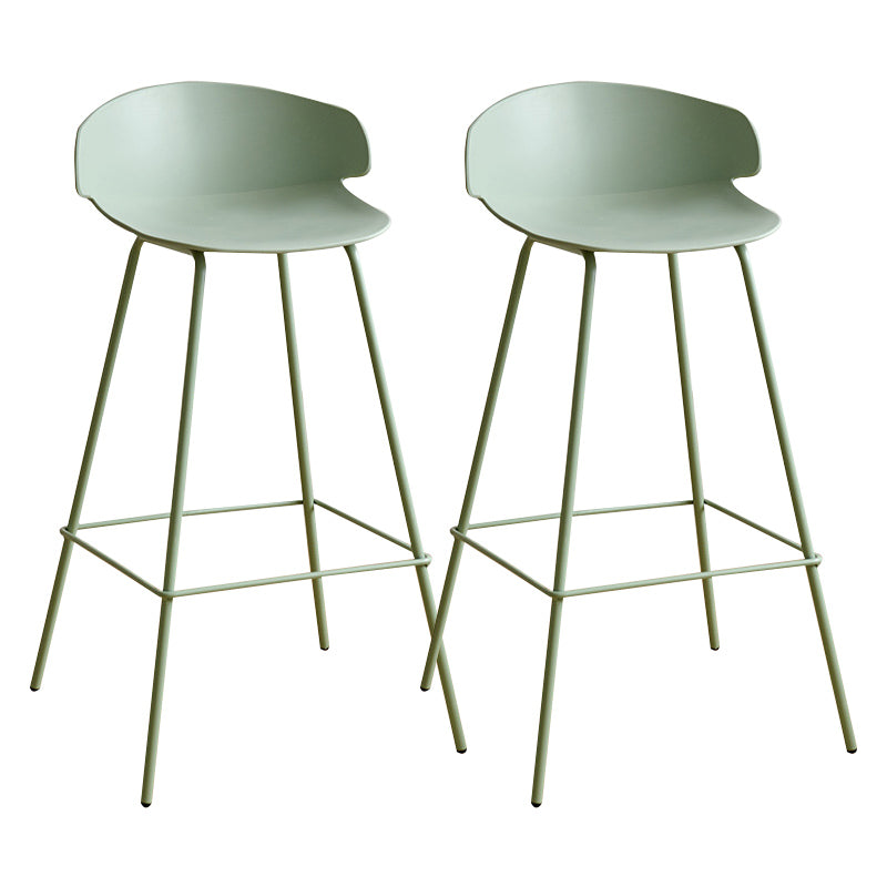 Nordic Style Metal Bar-stool Plastic Counter Bar Stool for Indoor Use