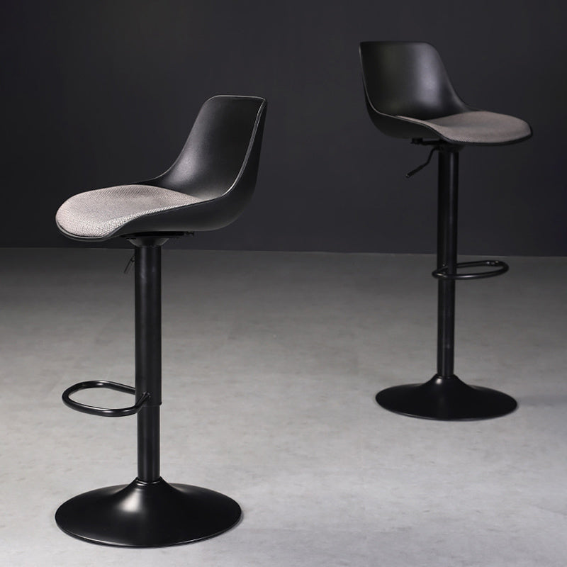 Scandinavian Adjustable Height Bar Stool Metal Base Stool for Indoor