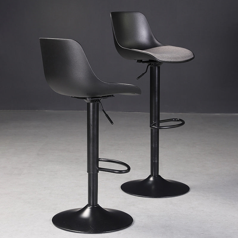 Scandinavian Adjustable Height Bar Stool Metal Base Stool for Indoor