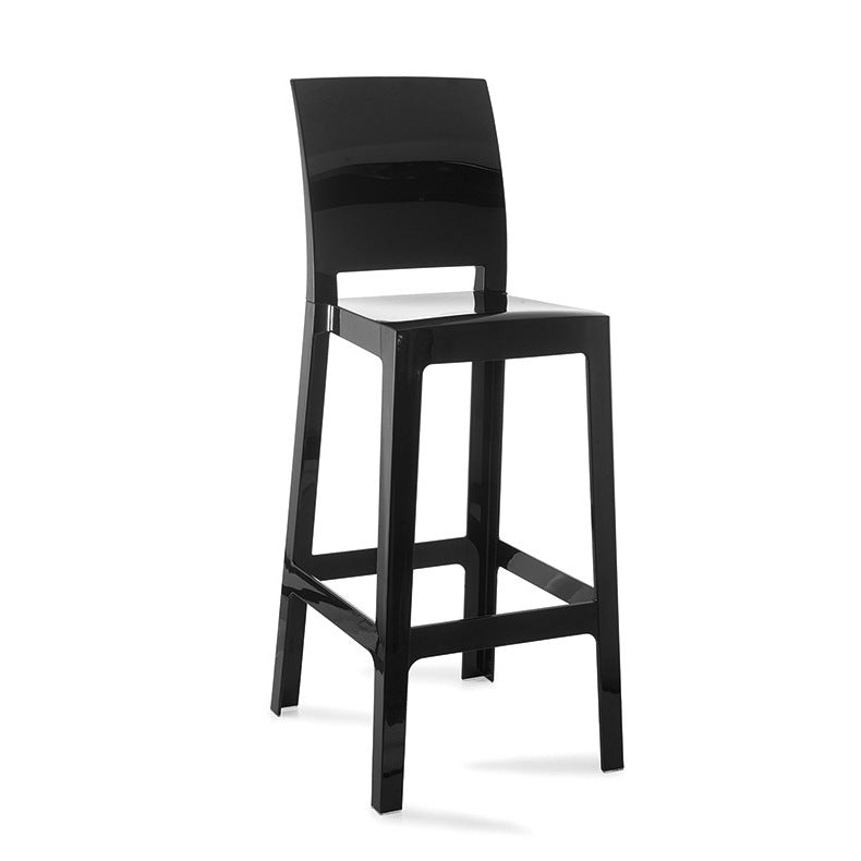 Modern Style Plastic Counter Stool Footrest Furniture in Matte Finish for Indoor