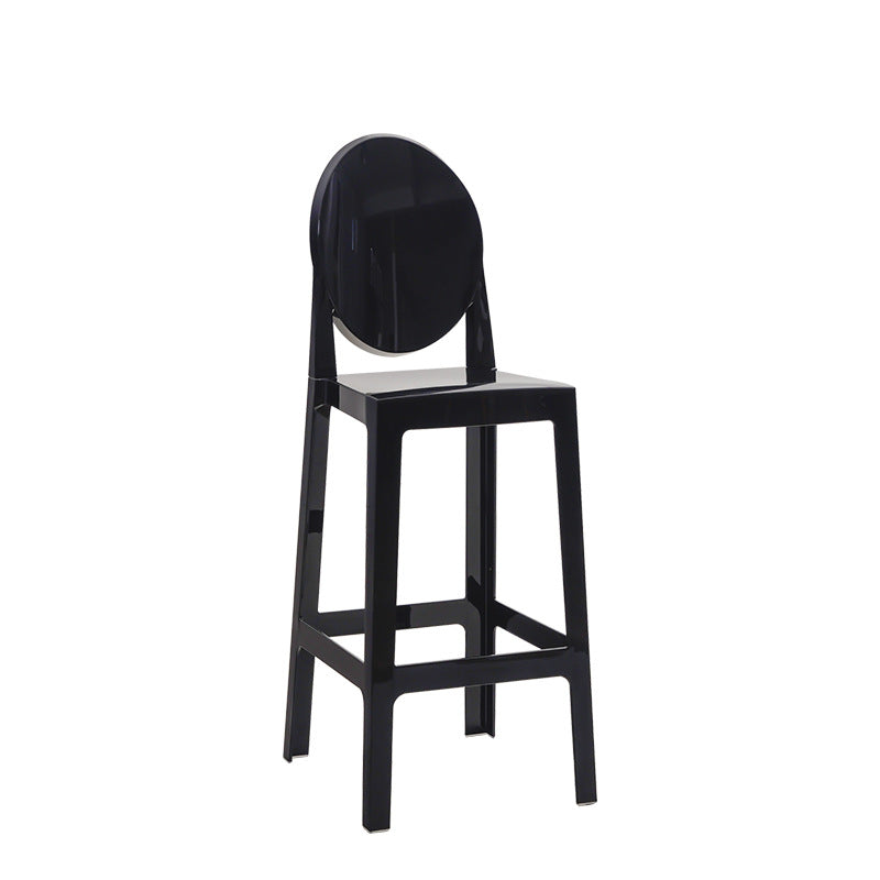 Modern Style Plastic Counter Stool Footrest Furniture in Matte Finish for Indoor