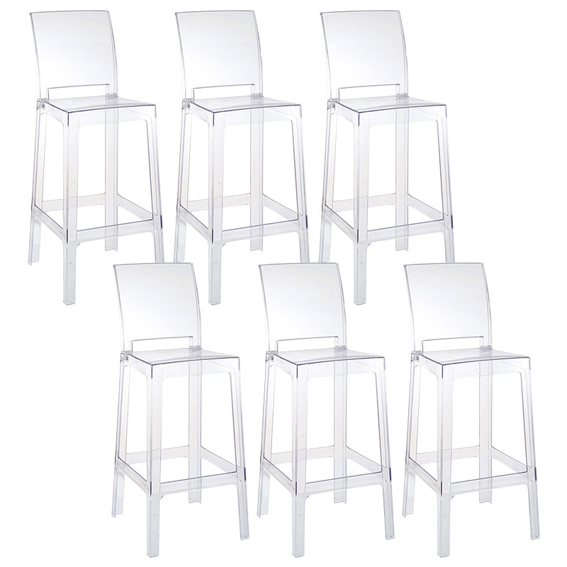 Modern Style Plastic Counter Stool Footrest Furniture in Matte Finish for Indoor