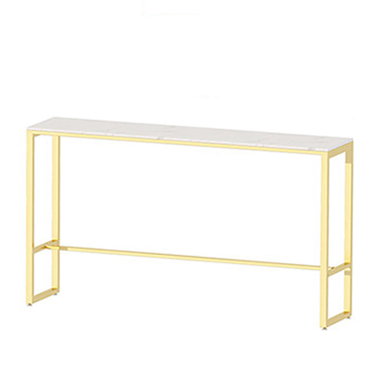 Glam Pub Table Bar Height Rectangle Bar Table for Small Places