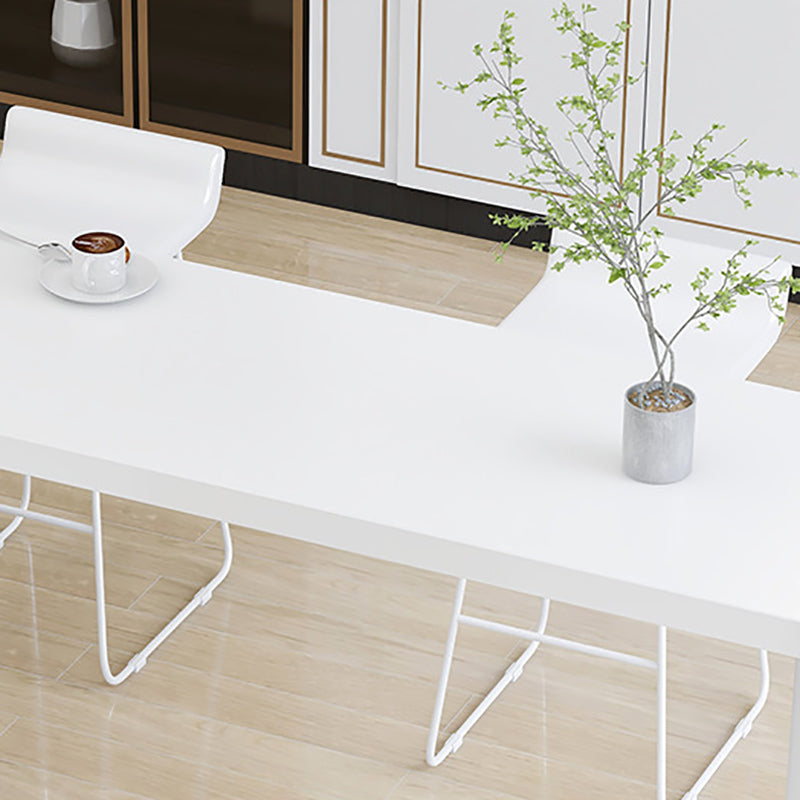 Contemporary Pub Table Solid Wood Free Form Bar Table for Indoor