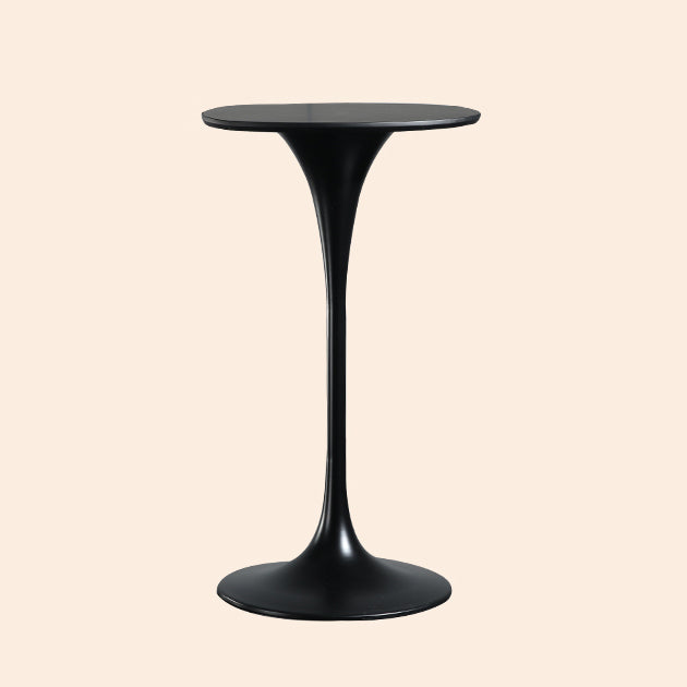 Metal Pedestal Bar Height Table Industrial Round Bar Dining Table