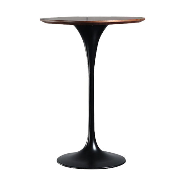 Metal Pedestal Bar Height Table Industrial Round Bar Dining Table