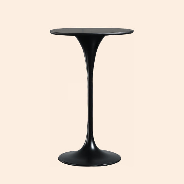 Metal Pedestal Bar Height Table Industrial Round Bar Dining Table