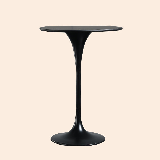 Metal Pedestal Bar Height Table Industrial Round Bar Dining Table