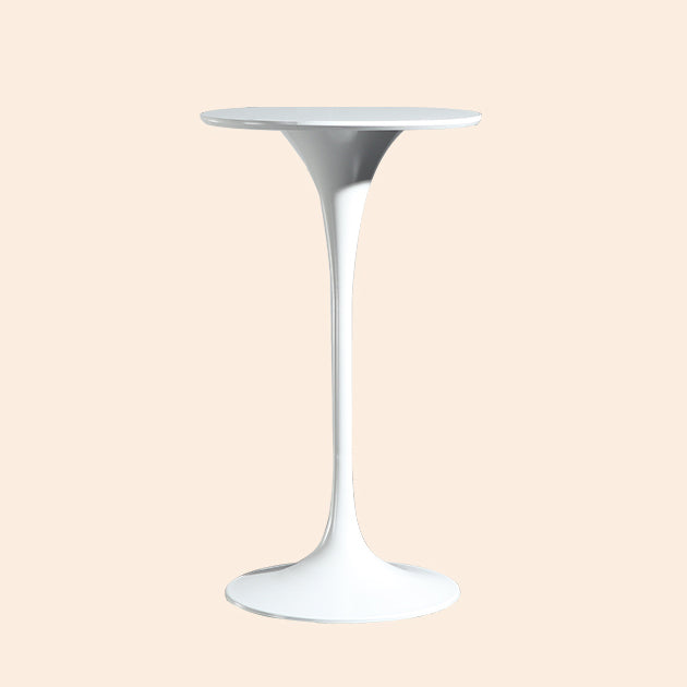Metal Pedestal Bar Height Table Industrial Round Bar Dining Table