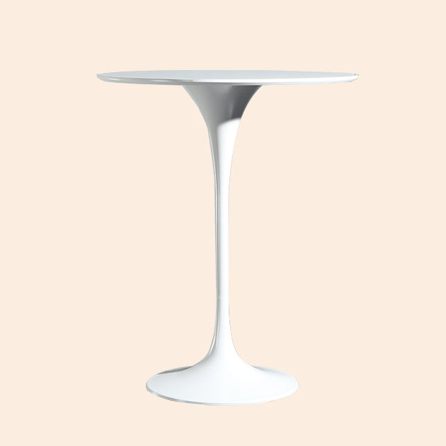 Metal Pedestal Bar Height Table Industrial Round Bar Dining Table