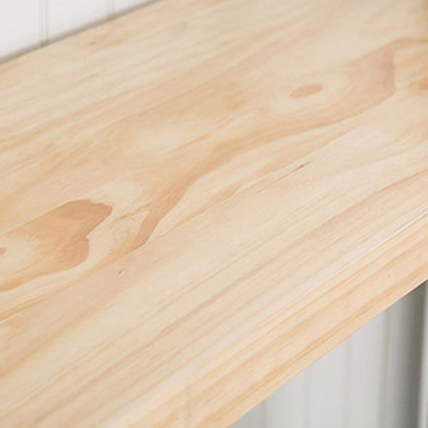 Wood Bar Height Table Metal Double Pedestal Bar Table with Storage