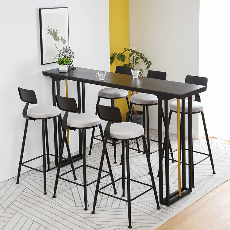 Industrial Sintered Stone Bar Table Dining Table for Kitchen Living Room