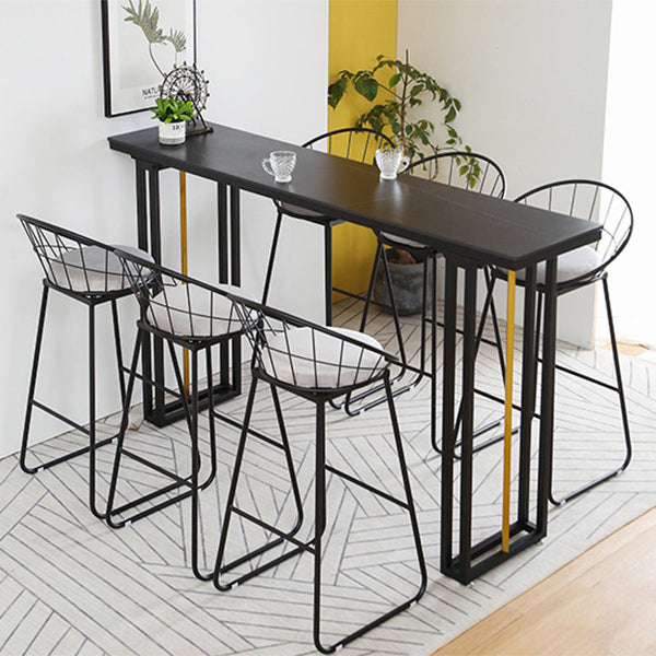 Industrial Sintered Stone Bar Table Dining Table for Kitchen Living Room