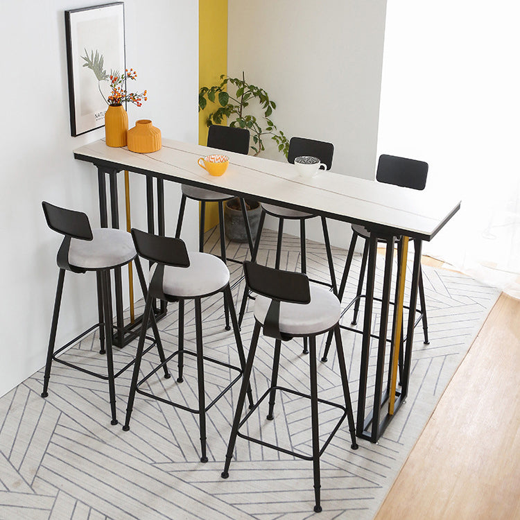 Industrial Sintered Stone Bar Table Dining Table for Kitchen Living Room