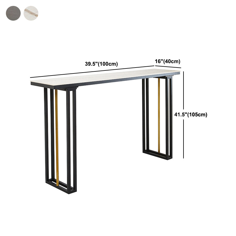 Industrial Sintered Stone Bar Table Dining Table for Kitchen Living Room