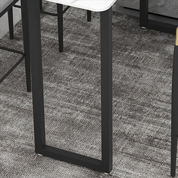 Rectangle Pub Table Contemporary Style Bar Table for Small Places