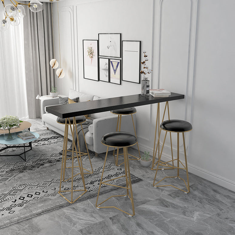 Traditional Luxury Dining Table Solid Wood Bar Table Rectangle Bar Table