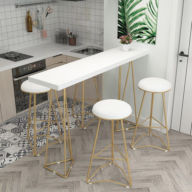 Traditional Luxury Dining Table Solid Wood Bar Table Rectangle Bar Table