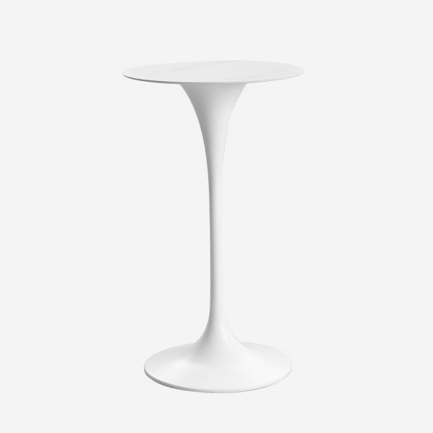 Contemporary Round Bar Stool Table Faux Marble and Stone Bar Table for Small Places