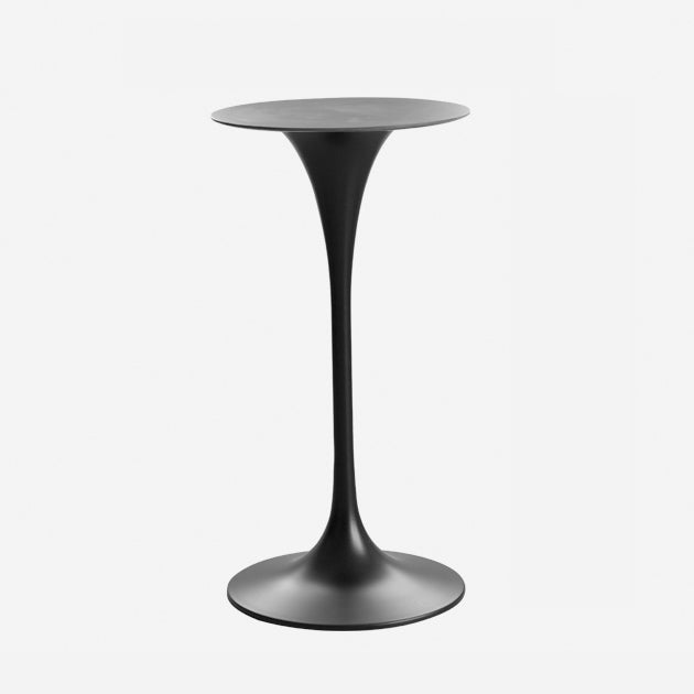 Contemporary Round Bar Stool Table Faux Marble and Stone Bar Table for Small Places