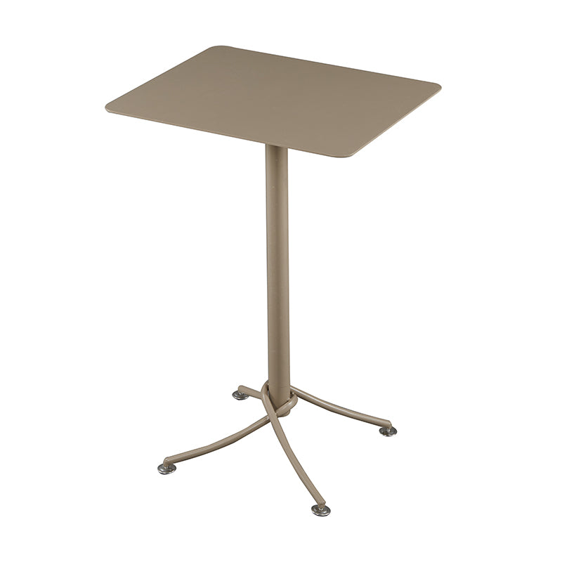 Metal Indoor-Outdoor Bar Height Table Contemporary Bar Table with Pedestal