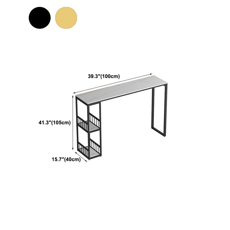 Rectangle Pub Table Bar Height Industrial Bar Table for Indoor