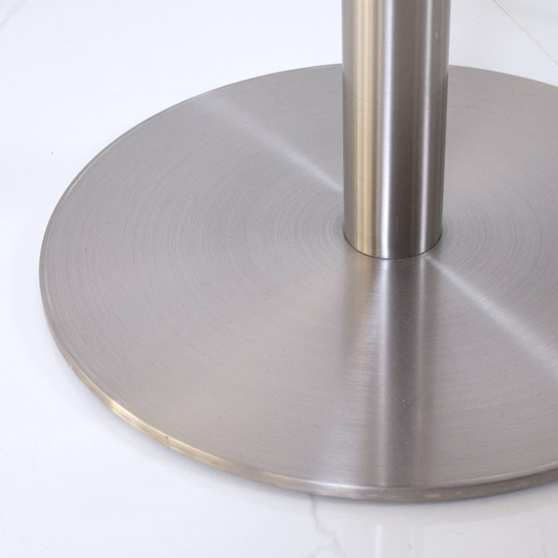 Industrial Metal Bar Dining Table Round Bistro Bar Table with Pedestal