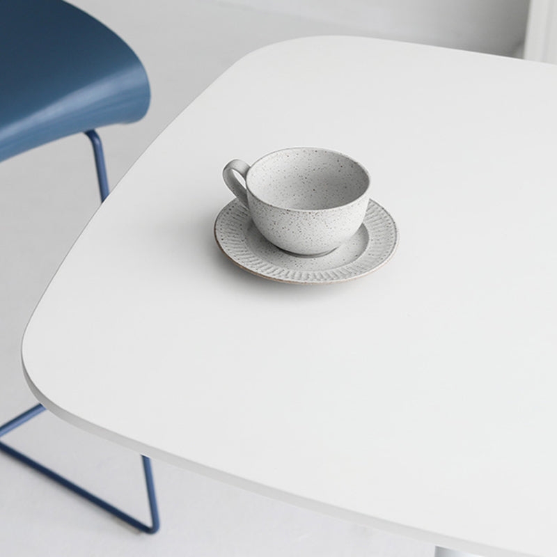 Square Bar Table in Metal and Wood Glam Bar Table with Pedestal Base